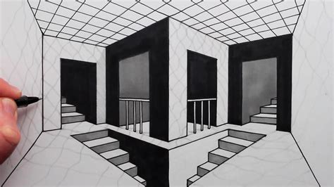 2 point perspective drawing interior|Mastering 2 Point Perspective Drawing: Easy To Draw Ideas.
